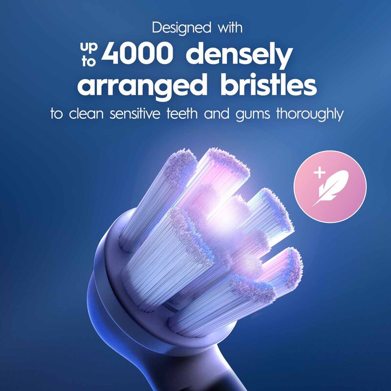 ORAL-B Io Clean & Gum Protect White 2pc Refill Brush Head IORBSWF-2-image 5