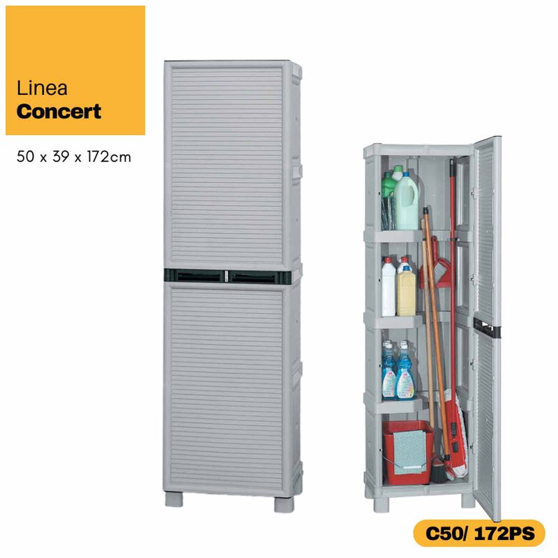 ARTPLAST Linea Concert Slim Multipurpose Cabinet 50x39x172cm CONCERT-image 7