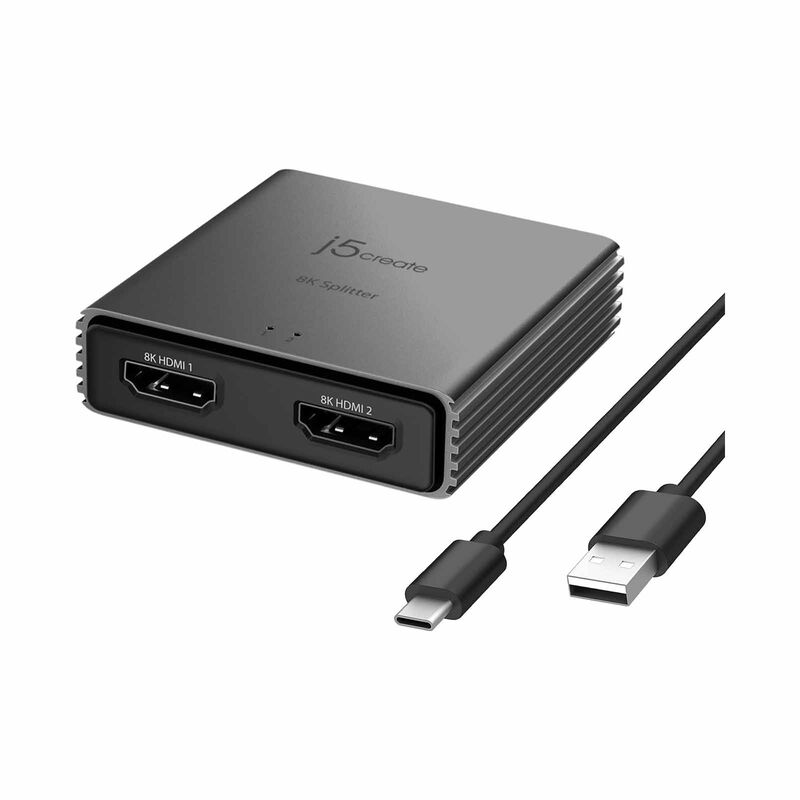J5CREATE 8k Hdmi 2.1 2-way Splitter JDSH812-image 1