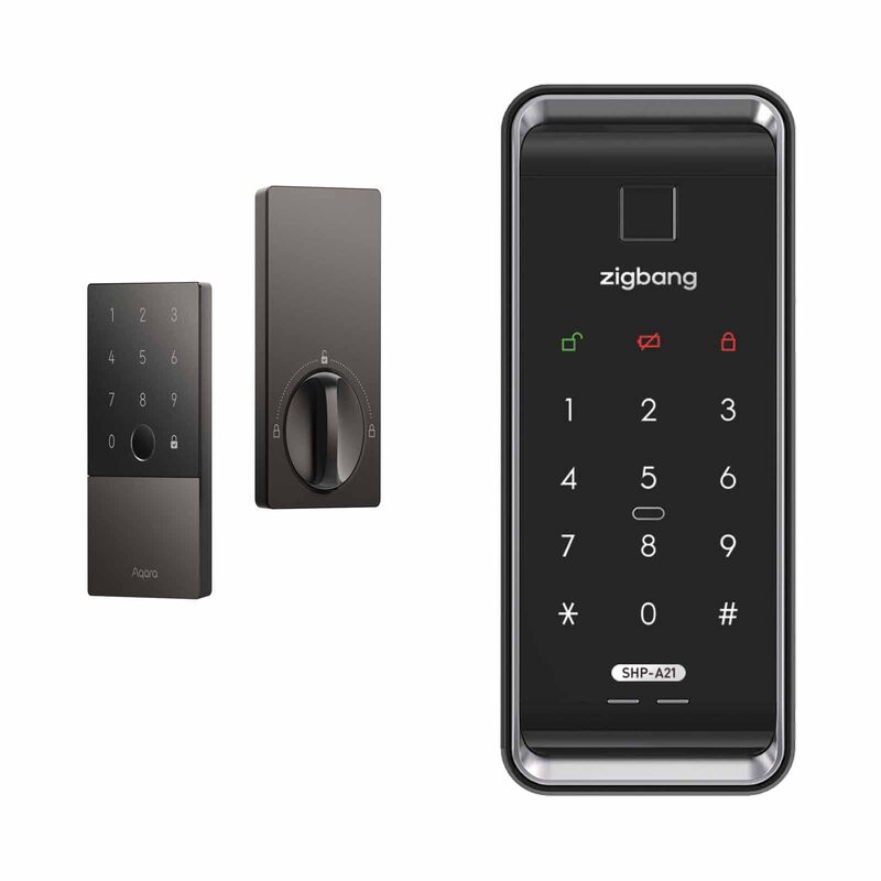 AQARA A+z* U100 (door) + Zigbang Shp-a21(gate) + Installation Black AQARA U100 (DOOR) + ZIGBANG SHP-A21(GATE) + INSTAL-image 1
