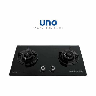 UNO 78cm 2-burner Tempered Glass Hob (exclude Installation) - Black UG-7812TRSV BK
