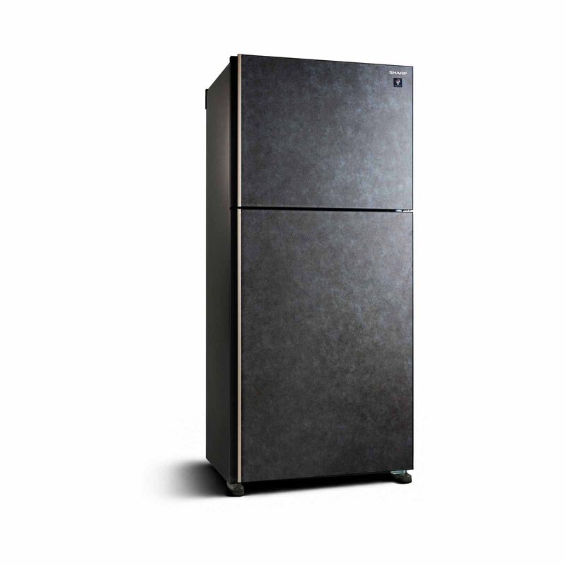 SHARP 2 Door Top Mount Fridge - Slate (523l) SJ-PG51A-G-image 2