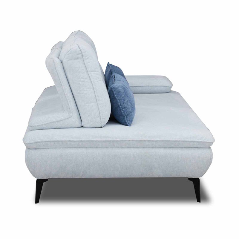 MUZE 2 Seater 1 Arm (fab) Cat A Blue Fabric Sofa SORA-image 11