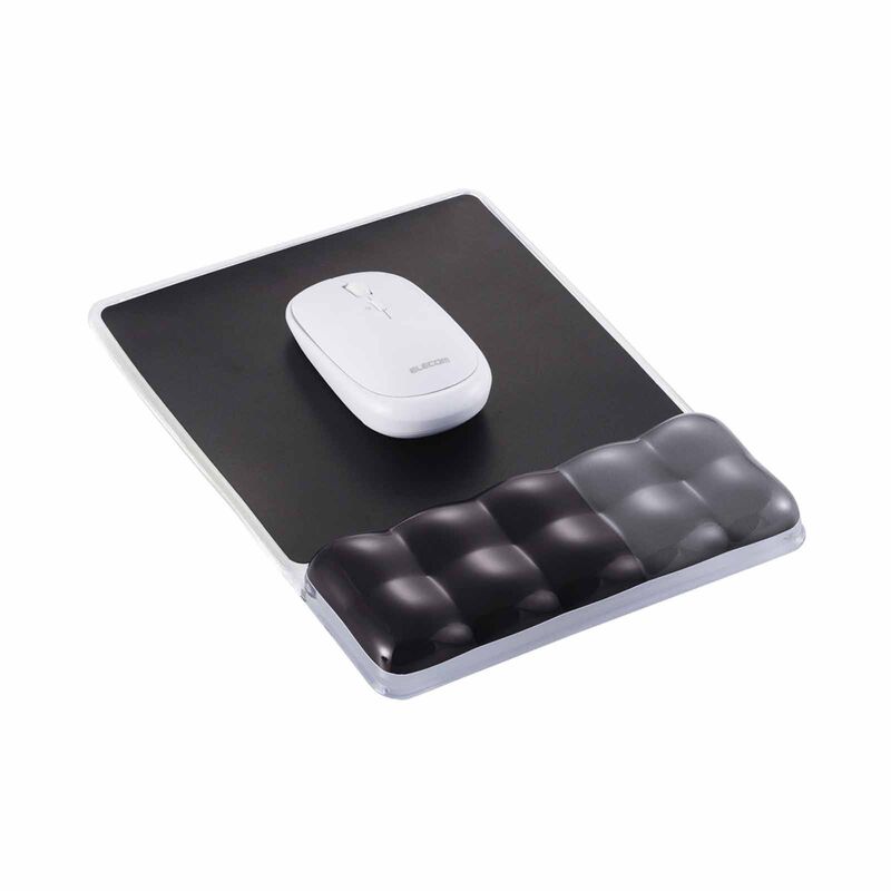 ELECOM Clear Gel Wrist Rest Mousepad Black MP-BPGLBK-image 4
