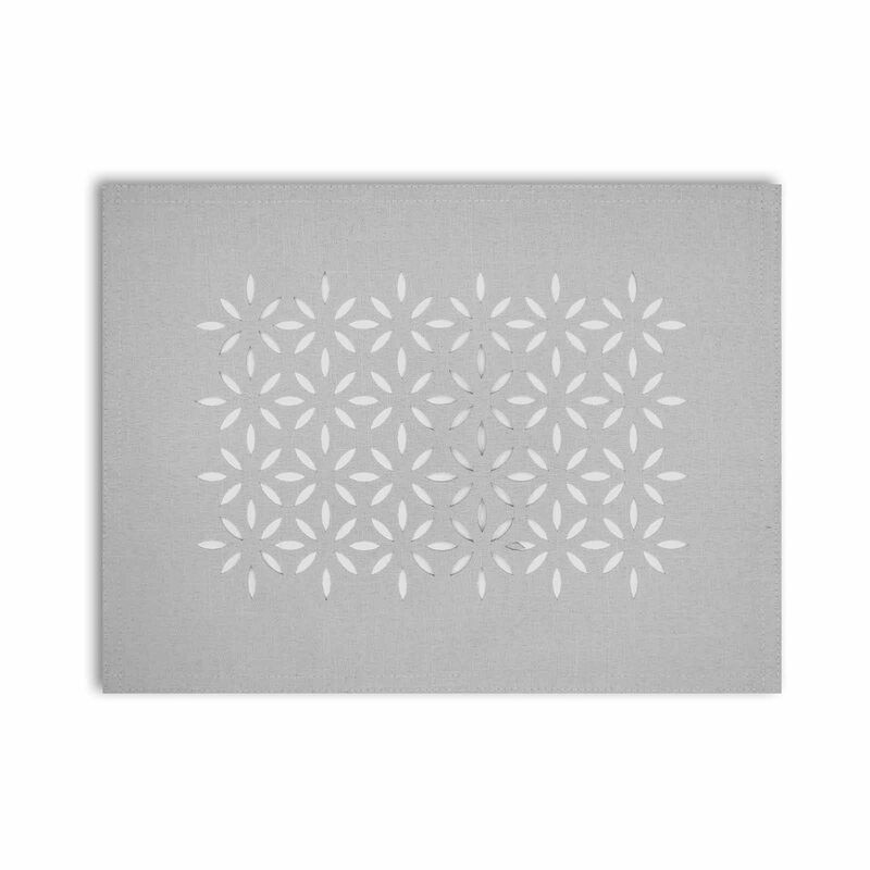 RAPEE Morocco Placemat Grey (online) MOROCPMGRY-image 1