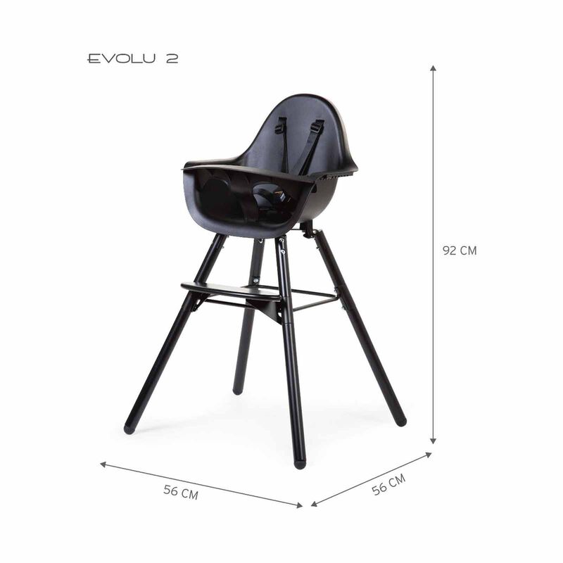 CHILDHOME High Chair - Black (online) EVOLU 2-image 10
