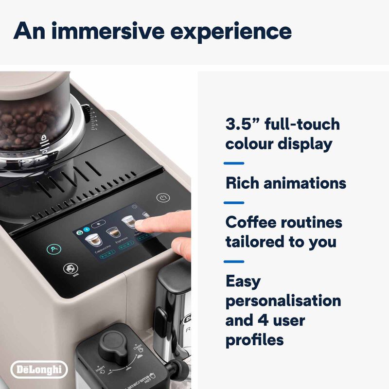 DELONGHI Rivelia Automatic Coffee Makers - Sand Beige EXAM440.55.BG-image 5