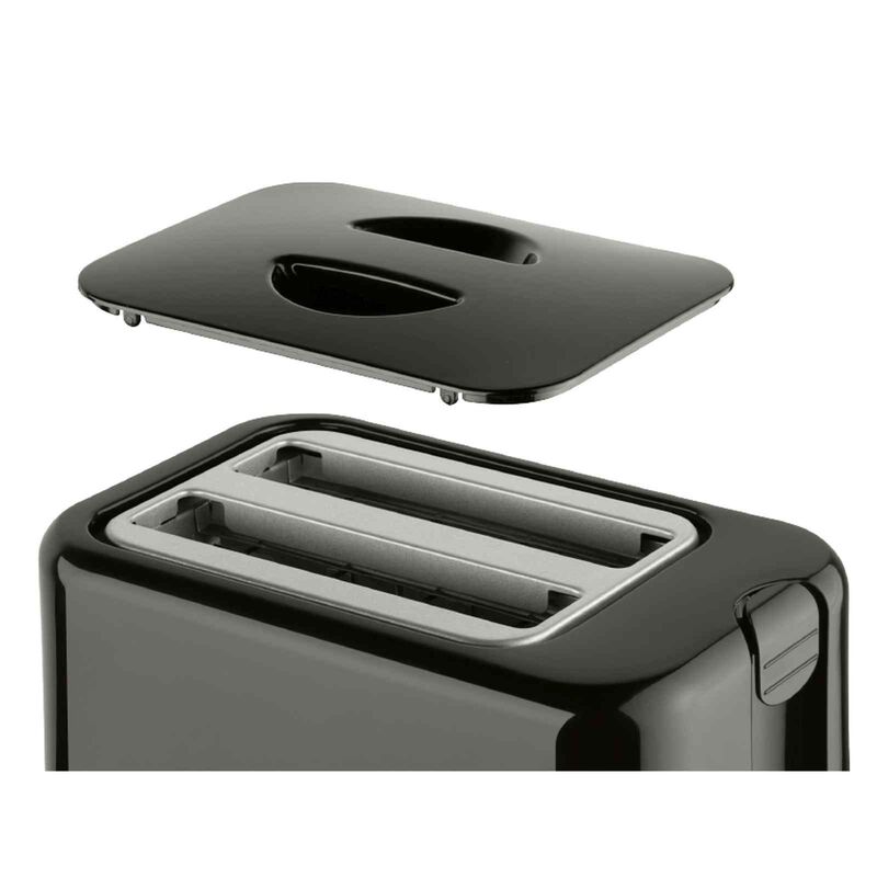 CORNELL Pop-up Toaster With Cover - Black CTEDC2000BK-image 2