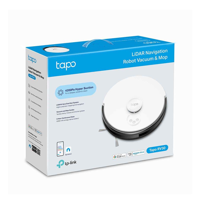 TP LINK Lidar Navigation Robot Vacuum & Mop TAPO RV30-image 2