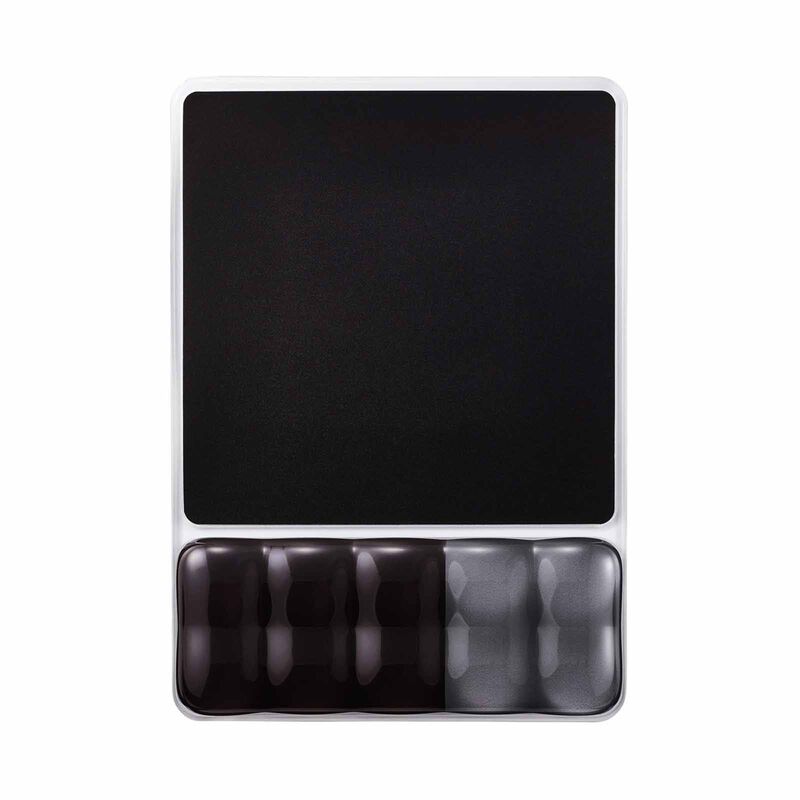 ELECOM Clear Gel Wrist Rest Mousepad Black MP-BPGLBK-image 1