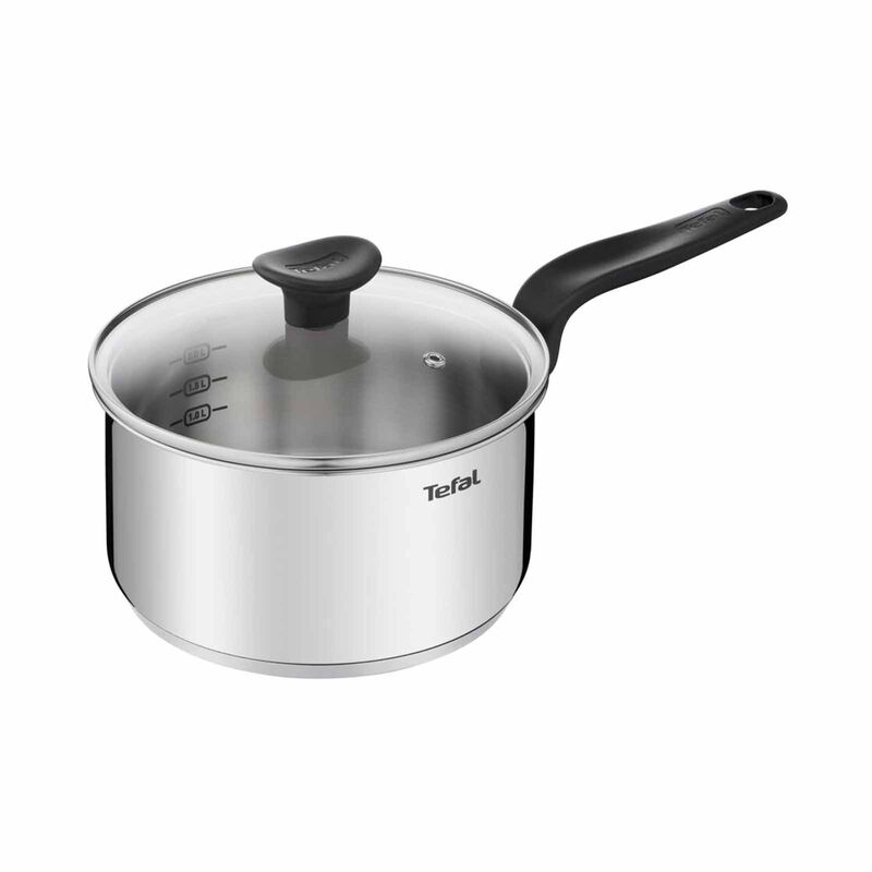 TEFAL Primary Stainless Steel Saucepan 16cm With Lid E30822-image 1