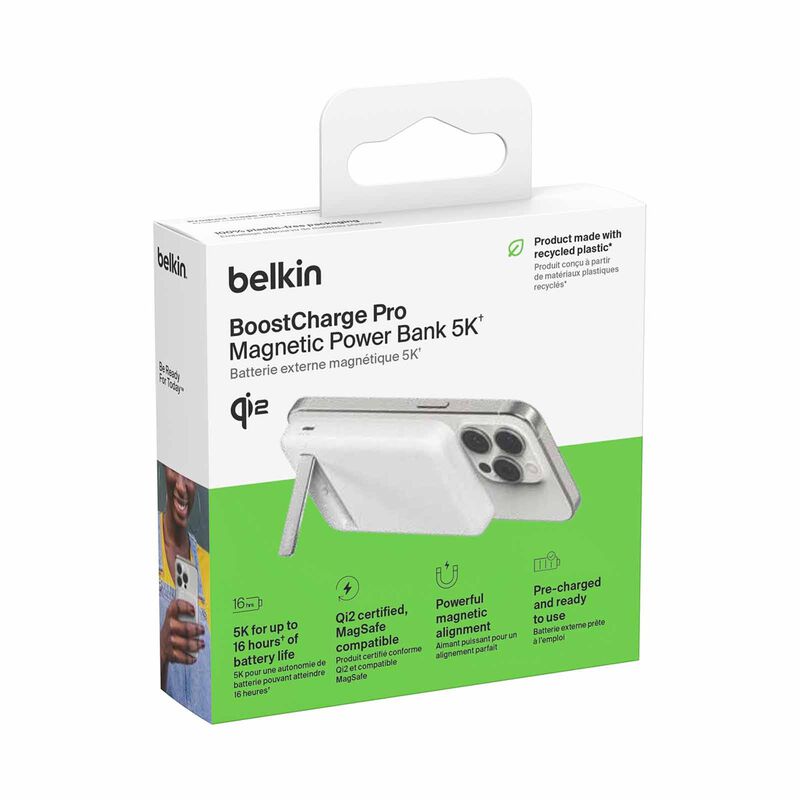 BELKIN 5k - 15w Qi2 Wireless Power Bank - White BPD006BTWH-image 3