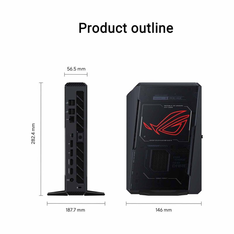 ASUS Rog Nuc U9 275hx 32gb Ram 1tb Ssd Win 11 Rtx5070ti RNUC 15JNK9X389A0-image 5