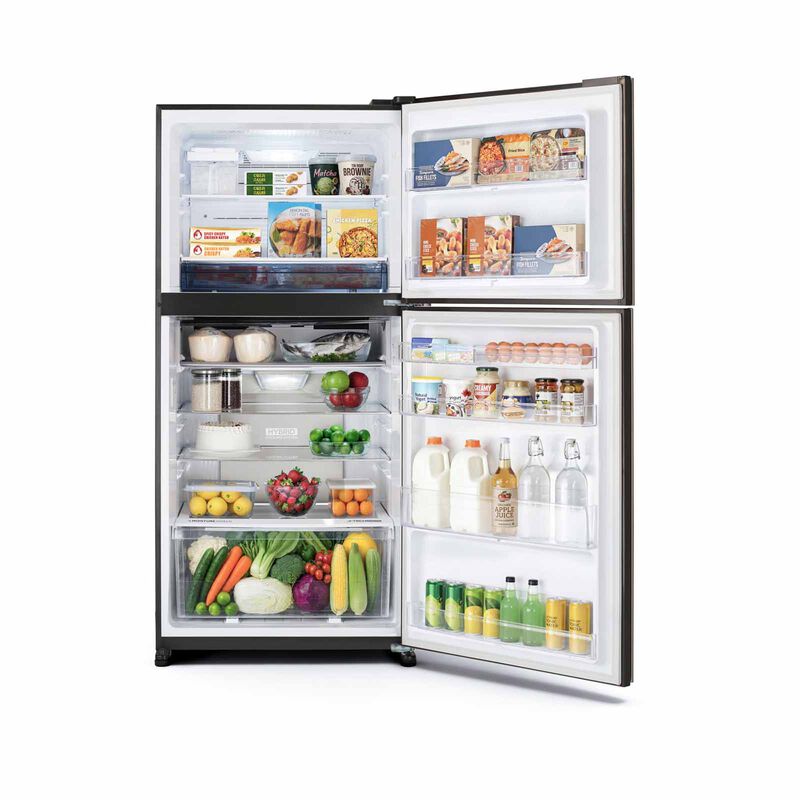SHARP 2 Door Top Mount Fridge - Matte Brown (563l) SJ-PG55A-BR-image 5