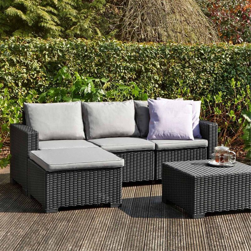 ALLIBERT California 3 Seater Lounge Set Graphite (exclude Installation) D-AB-39-2692-image 4