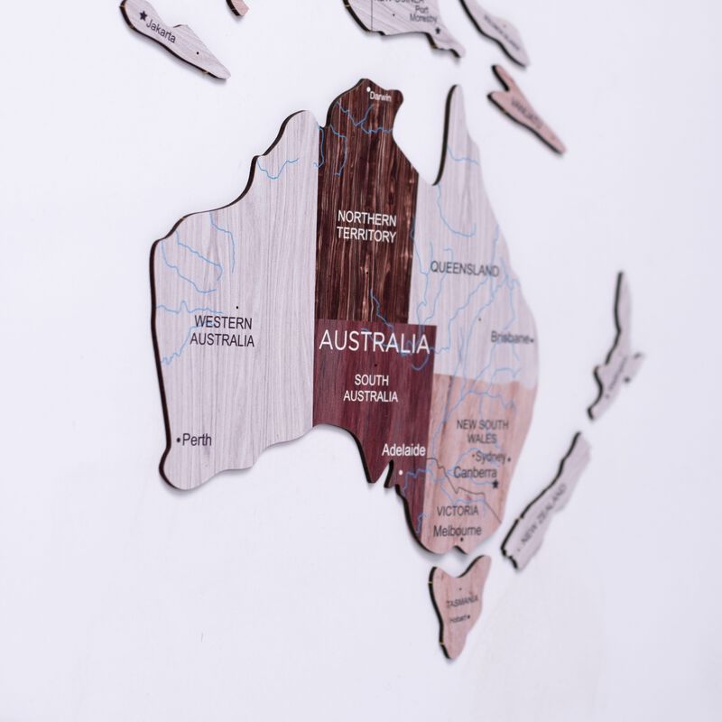 2d Wooden World Map Cappuccino S ENJOY THE WOOD-image 4