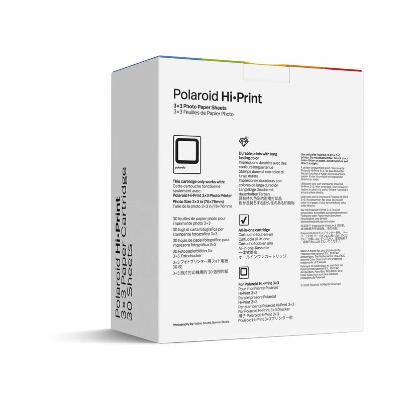 POLAROID Hi Print 3x3 Paper Cartridge - 30 Sheets 006646-image 2