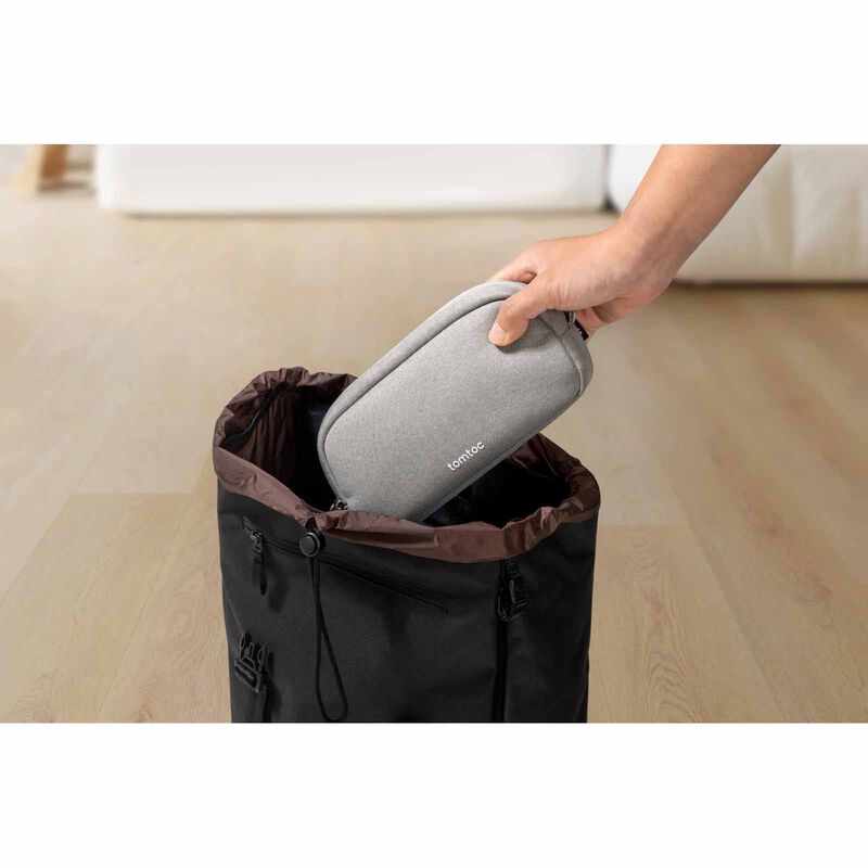 TOMTOC Light-t12 Electronic Accessory Pouch 1l - Grey T12S1G2-image 8