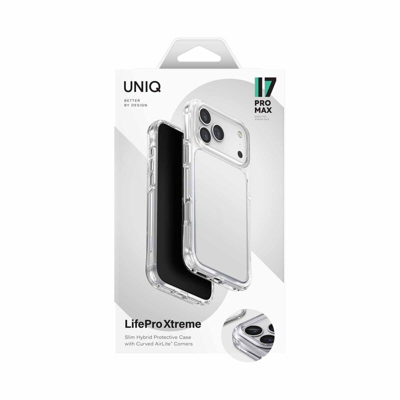 UNIQ Hybrid Iphone 17 Pro Max (2025) 6.9 Lifepro Xtreme (af) - Crystal Clear UNIQ-IP6.9P(2025)-LPRXCCLR-image 1