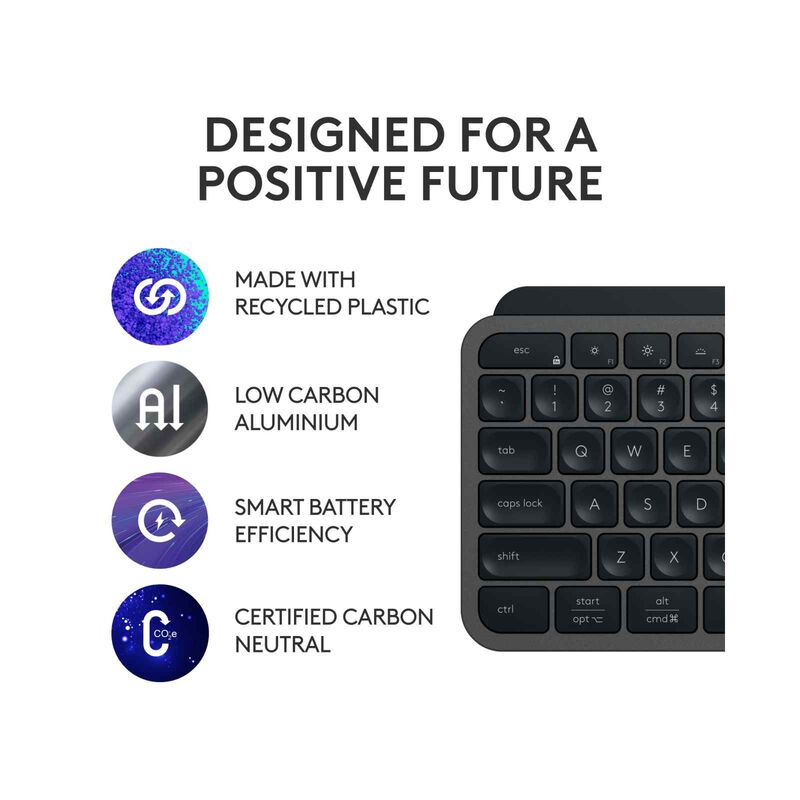 LOGITECH Mx Keys S Illuminated Keyboard Graphite 920-011563-image 2
