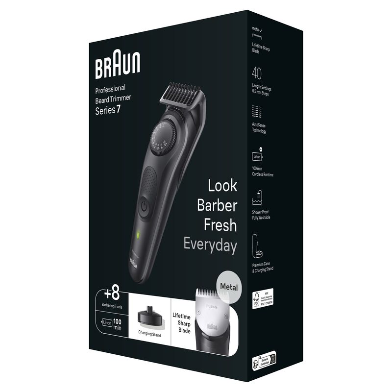 BRAUN Series 7 Pro Beard Wet & Dry Trimmer BT7440-image 8
