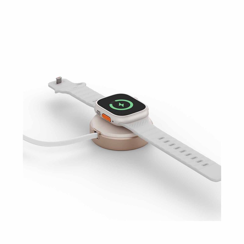 ENERGEA Magduo Arc, 2in1 Phone And Apple Watch Charger With Retractable Cable- Gold MAG-DUOARC-GLD-image 4