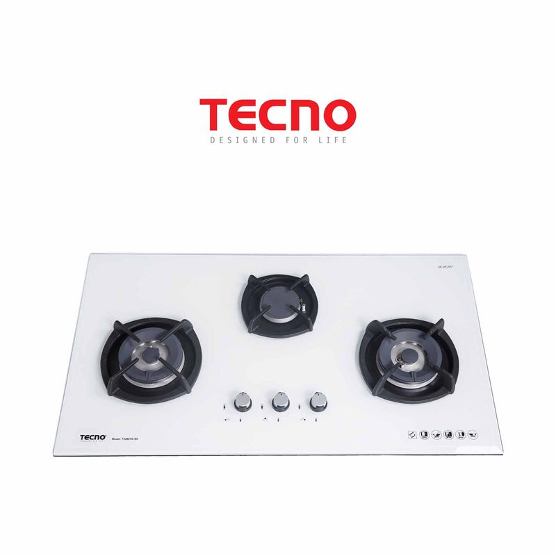 TECNO 90cm 3 Burners Glass Hob (exclude Installation) T 3388TGSV OW-image 1