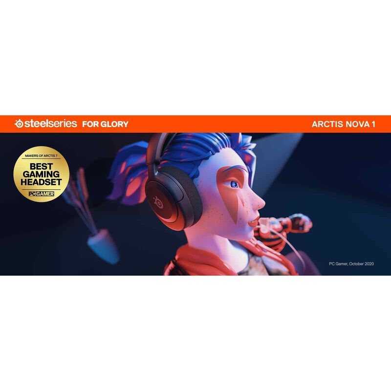 STEELSERIE Over Ear Wired Headset ARCTIS NOVA 1 BLACK-image 17