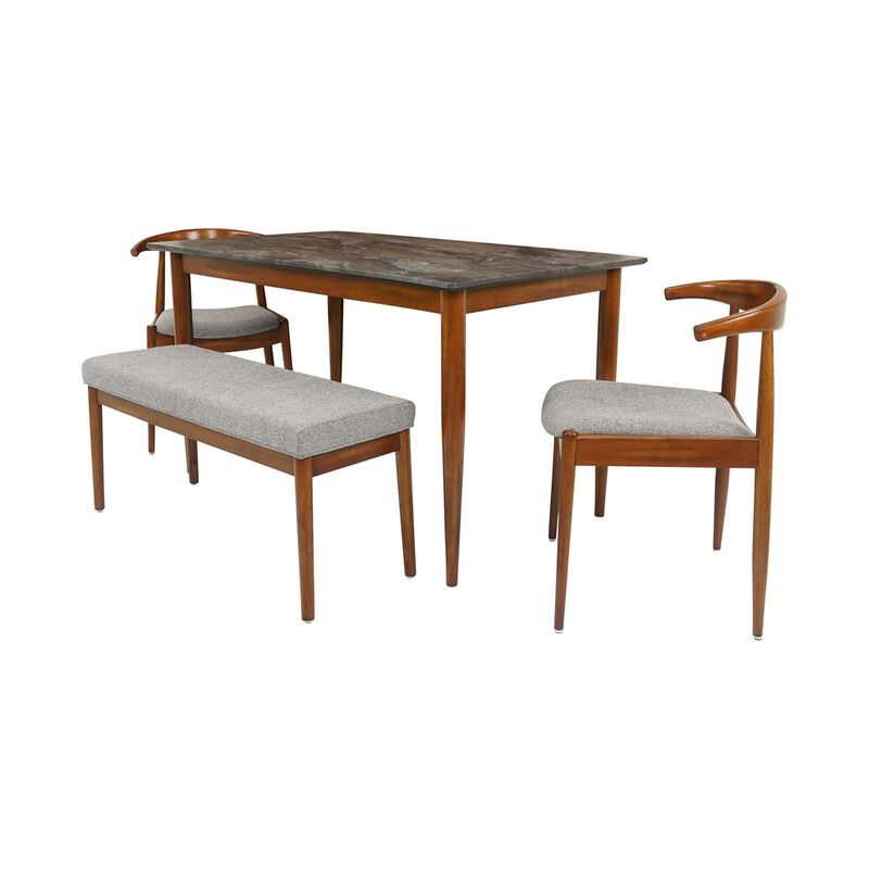 MUZE 4 Piece Dining Set PERLIS-image 2