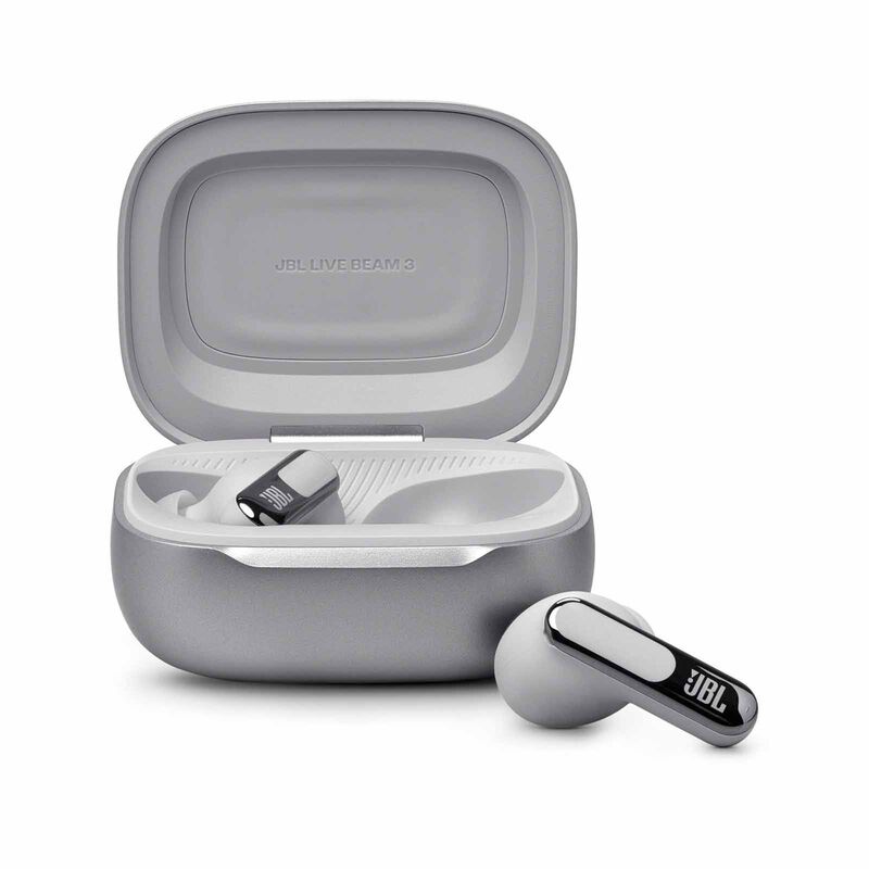 JBL True Wireless Earbuds LIVE BEAM 3 SILVER-image 6