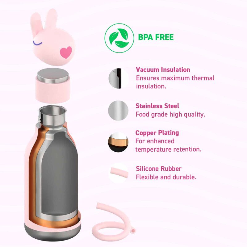 ASOBU Bestie Insul S/s Water Bottle (bunny W/brush) ASBV05459-image 3
