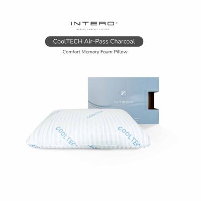 INTERO Memory Foam Pillow Comfort COOLTECH AIRPASS CHARCOAL