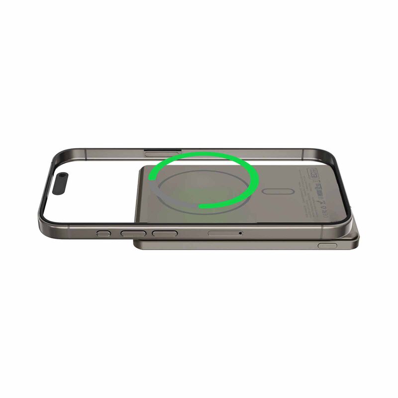 MAZER Qi2 Compatible 15w 5000mah, Usb-c Pd20w, Ultra Slim Power Bank-titanium M-MAGAIR19-TN-image 4