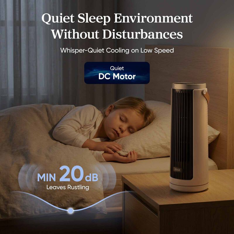 LEVOIT Windi Mini Tower Fan -white LV-MINIWINDI-WH-image 4