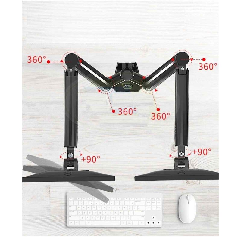QUEENIE 17-32 Inch Double Arm Gas-strut Flexi Monitor Arm Bracket HL-DS90 (2)-image 5
