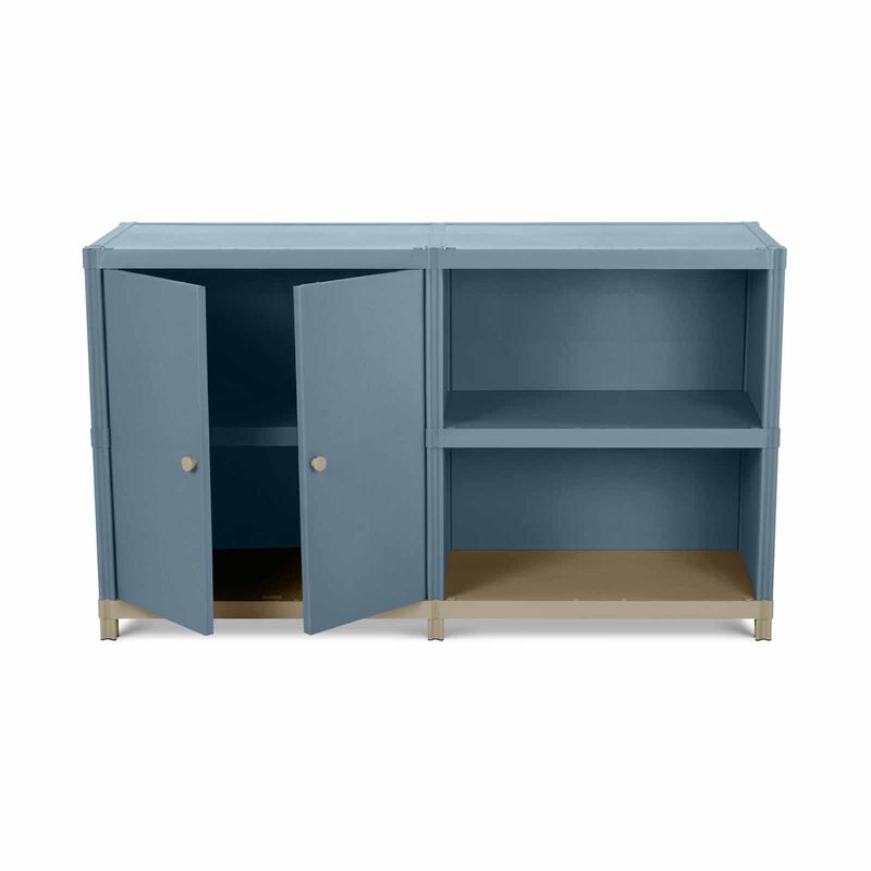 PHOENIX Flo Modular Plastic Storage Indoor Cabinet (fog) S5 CABINET LOW-image null