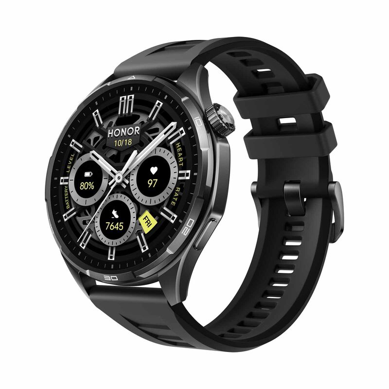 HONOR Watch 6 Std Bt 32mb+4gb Global Ver (shadow Black With Black Fluoroelastomer Strap) ROM-B09-image 3