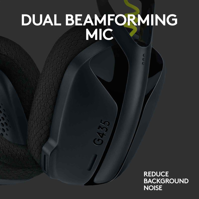 LOGITECH G435 Wireless Gaming Headset Black 981-001051-image 12