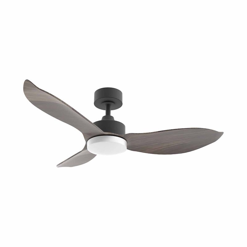 EUROPACE 46 In Dc Motor Ceiling Fan (down Rod) With Light - Black/ Dark Wood ECF46R - BLDW-CG-image 4