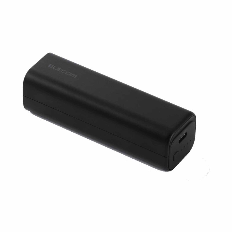 ELECOM Ccc Compact Power Bank 5000mah 15w 1c DE-A01-5000BK-image 1