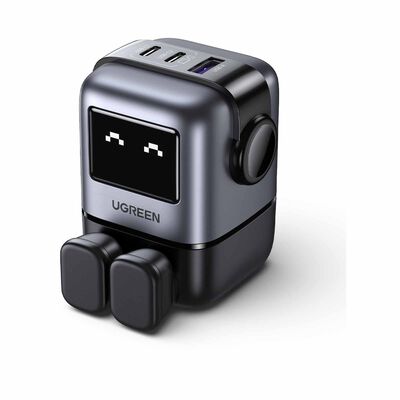 UGREEN Cd361_25686 Nexode Rg 65w Pd Gan Fast Charger (2c1a), Black 25686