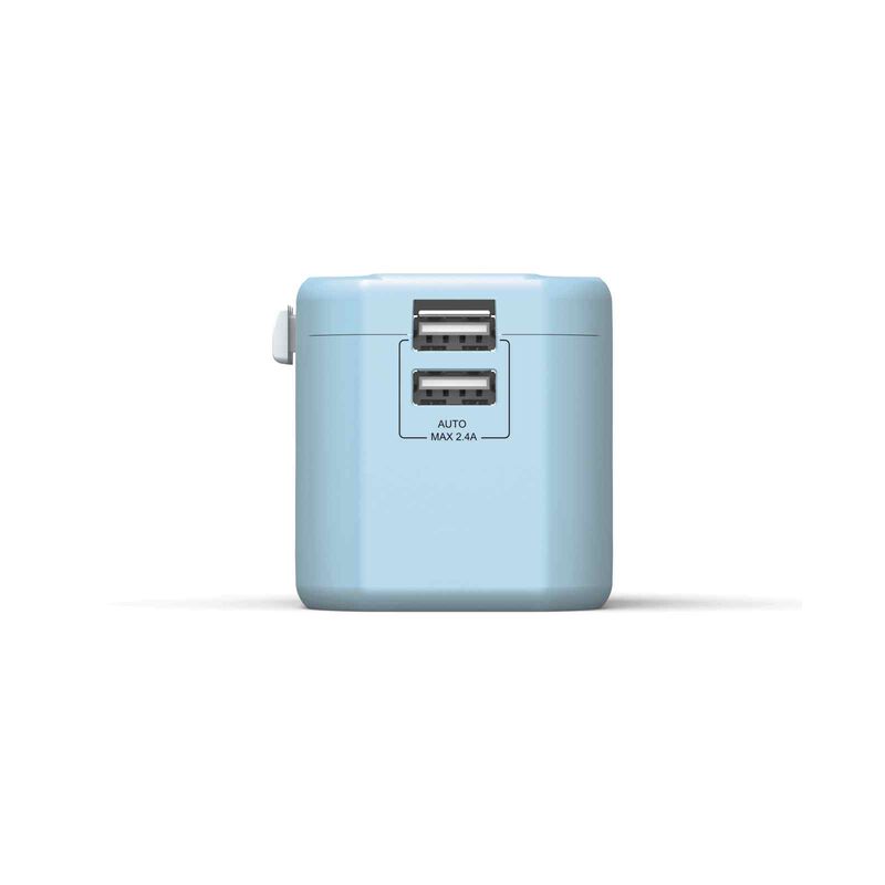 MAZER Travel 2a+1xsocket World Travel Charger-blue M-IFTRAVEL120-BL-image 4