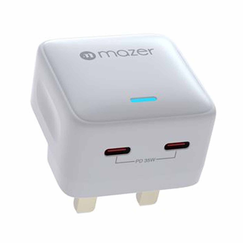 MAZER Bundle Deal (gan35uk-wh Charger + Power Bank 10.0v2-wh + C2c 2m Cable-wh+a2l50) M-BUNDLE35UK+10.0V2+C265-WH-image 5