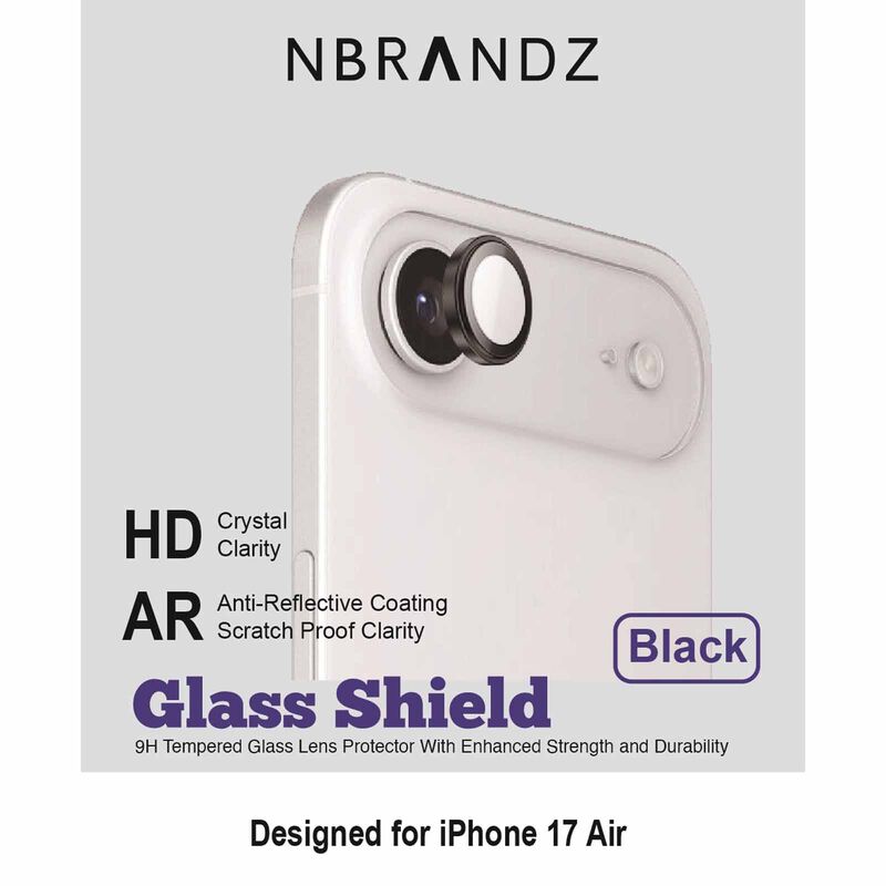 N.BRANDZ Premium Lens Protector For Iphone17air-bk N-LENS-P17A-BK-image 2