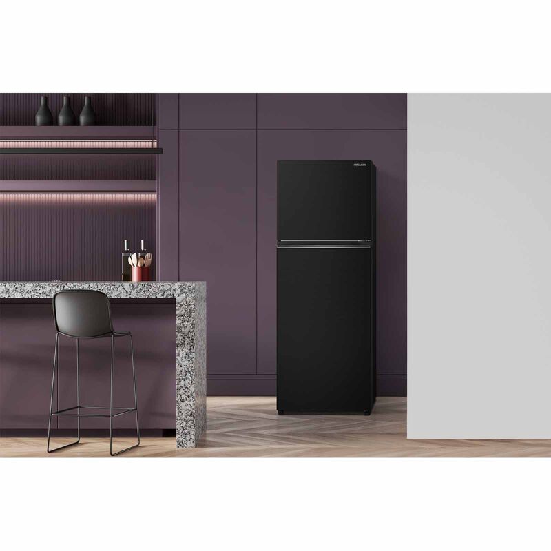 HITACHI 2 Door Top Mount Freezer Fridge (344l) - Brilliant Black HRTN6379SBBKSG-image 6