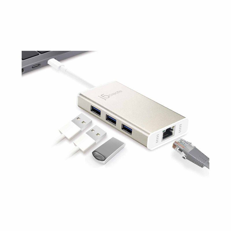 J5CREATE Type-c To G.ethernet & Usb3.0 JCH471-image 7
