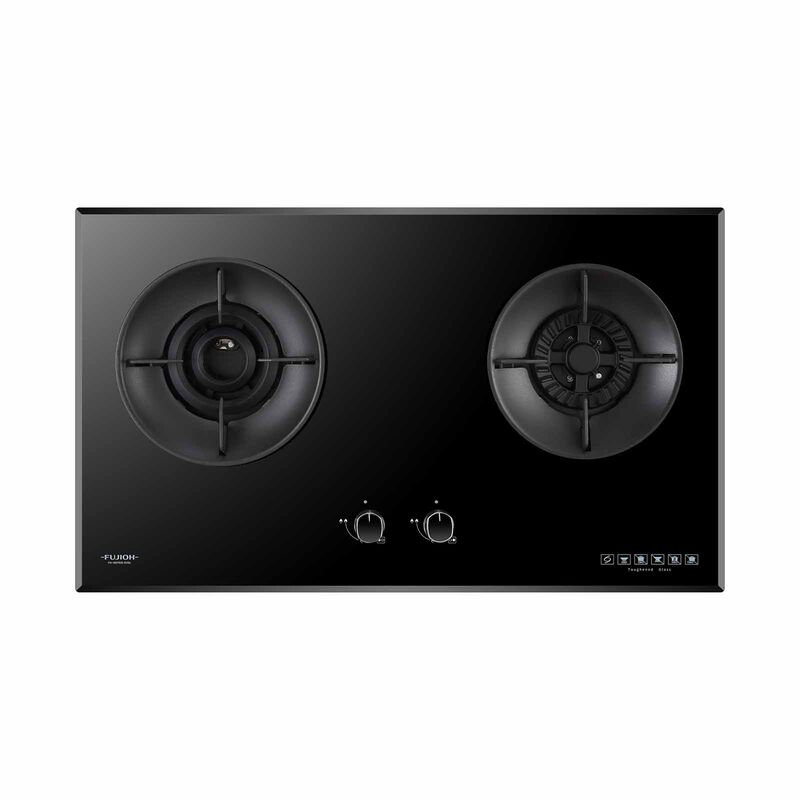 FUJIOH 78cm 2 Burners Gas Hob (tg) - Glass (exclude Installation) FH-GS7020 SVGL TG-image 1