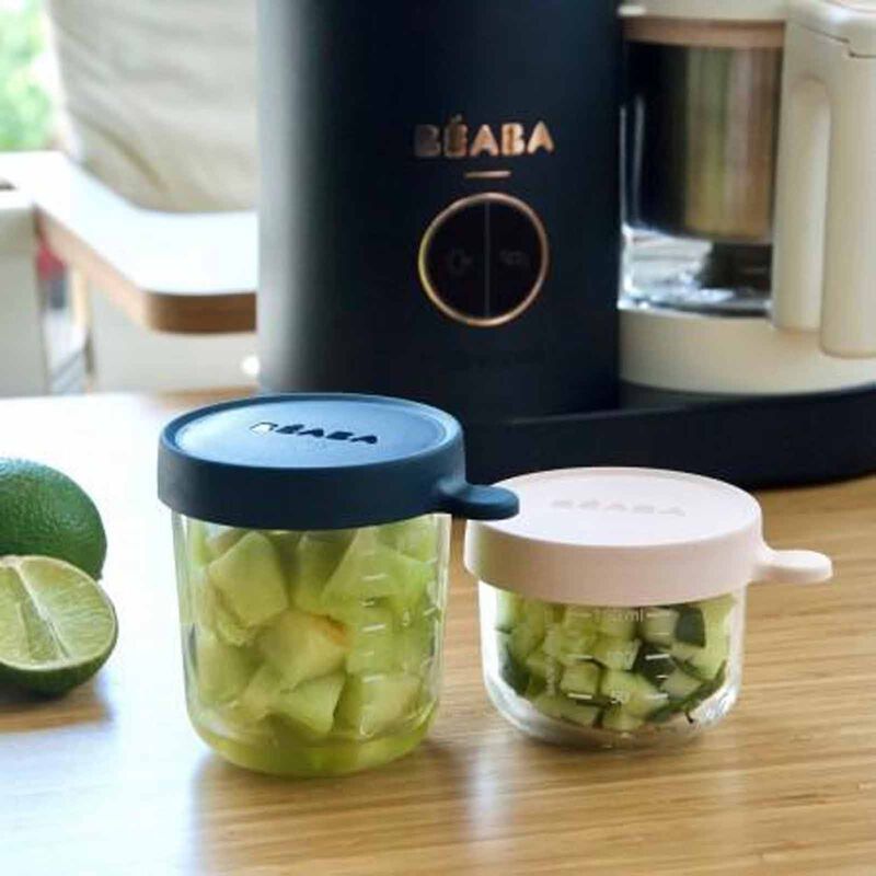 BEABA Jar 2 Pack 150ml/250ml Pink/dark Blue (online) SUPERIOR GLASS-image 2