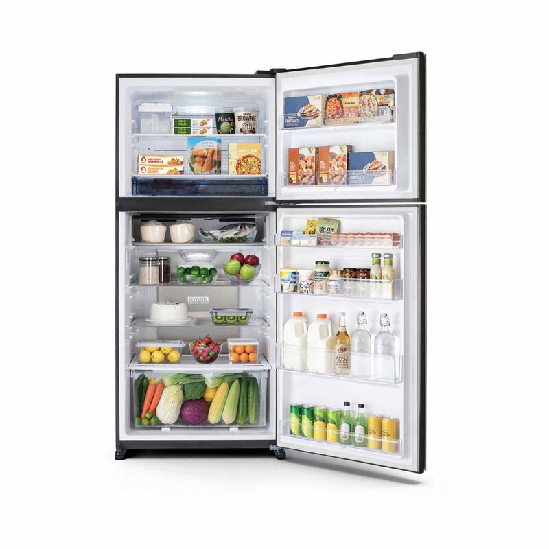 SHARP 2 Door Top Mount Fridge - Black (523l) SJ-PG51A-BK-image 4