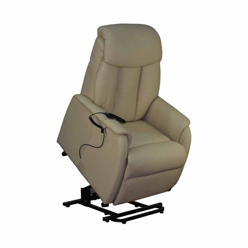 Power Recliner Z/gravity (hl) Beige Half Leather Recliner MOSTAR-image 3